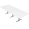 Skutchi Designs 45 in W, 144 in L, 29 in H, Engineered Wood Top, White HAR-AREC-46X143-T-XD09 - alternate 1
